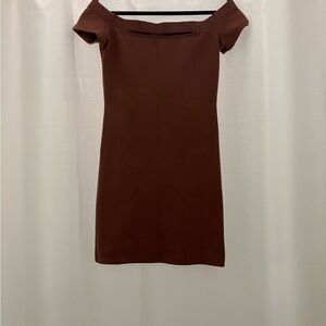 G by Guess Strapless Brown Dress